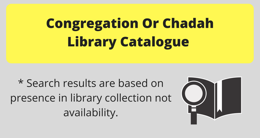 Congregation Or ChadashLibrary Catalogue 2